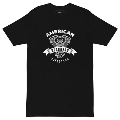 Premium heavyweight tee |  American Gearhead Lifestyle Black