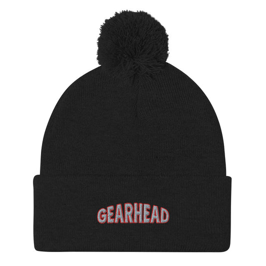 Unisex Pom-Pom Beanie | Gearhead Embroidery