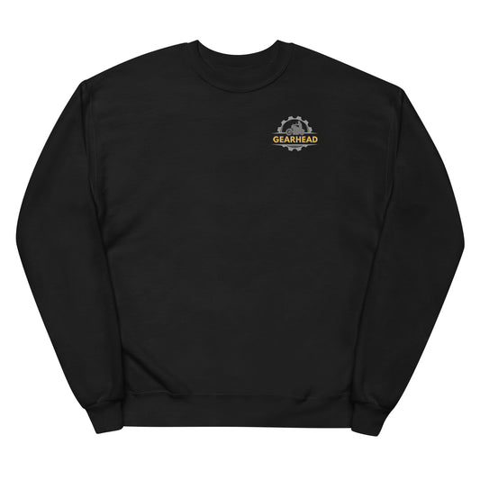 Unisex fleece sweatshirt | Gearhead Symbol Black