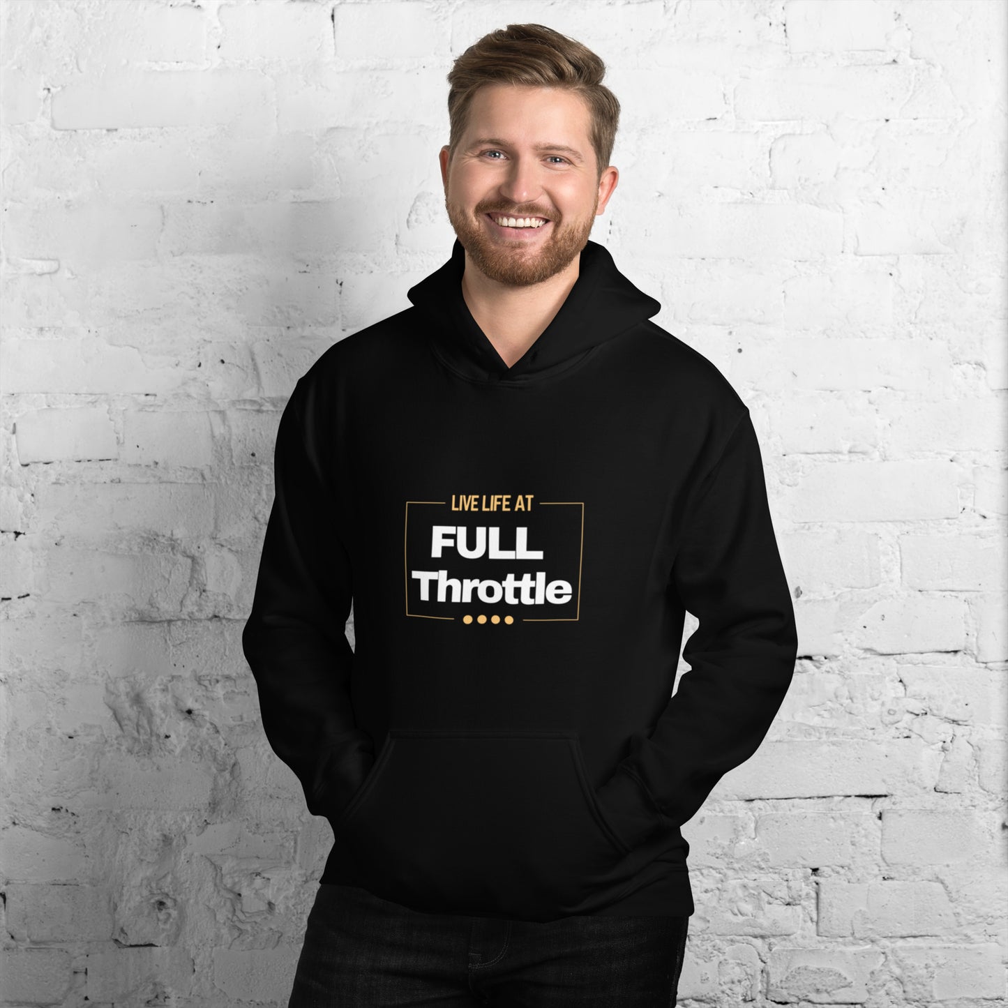 Unisex Heavy Blend Hoodie-Live life at full throttle