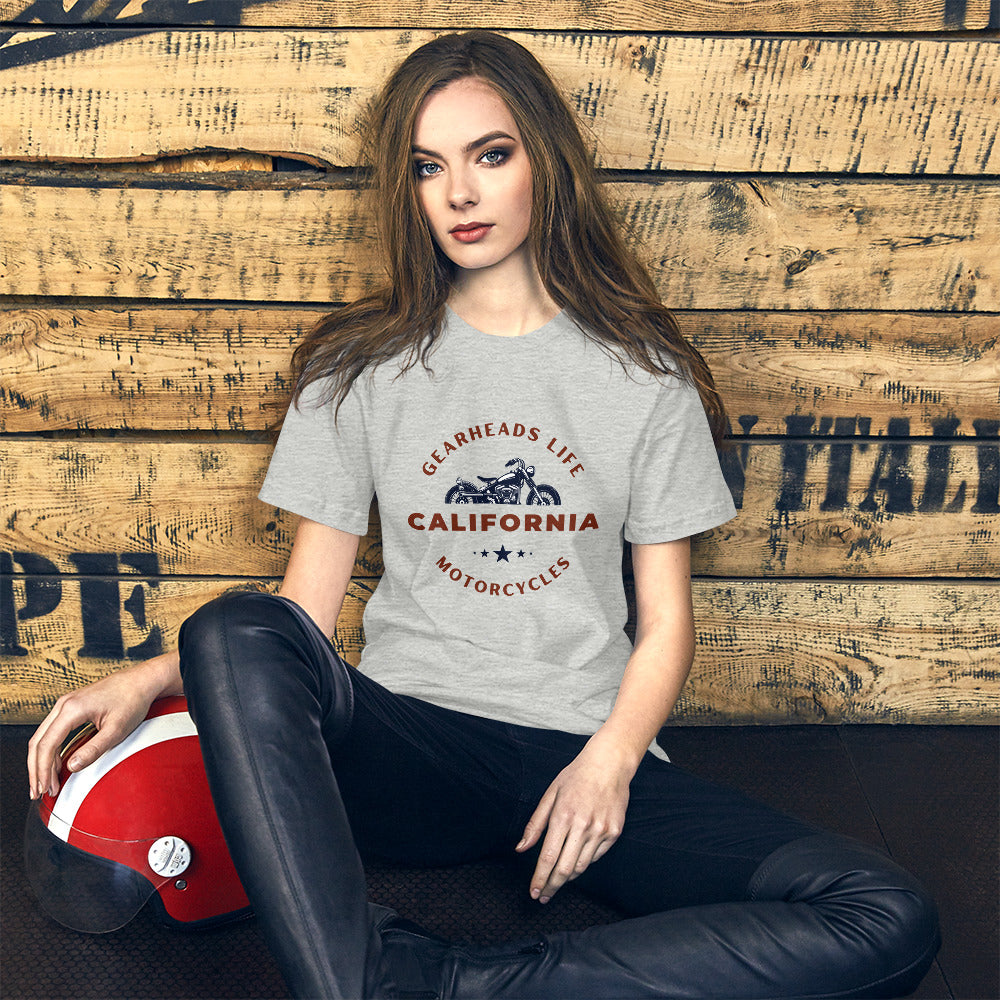 Unisex t-shirt - Gearheads Life California Motorcycles