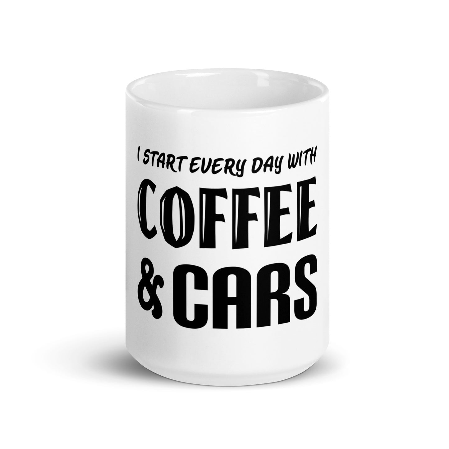 Gearhead Coffee Mug | I Start Everyday with Coffee & Cars