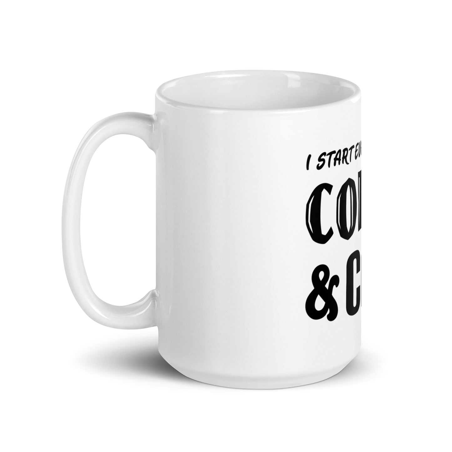 Gearhead Coffee Mug | I Start Everyday with Coffee & Cars